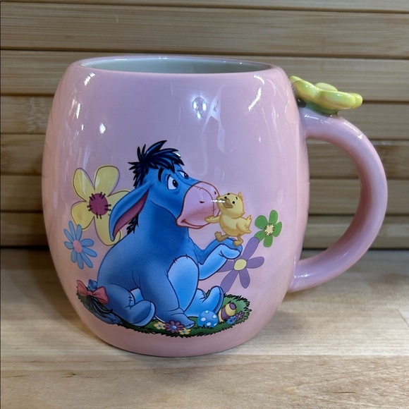 Disney Other - Eeyore Pink Ceramic Mug